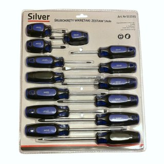 WKRĘTAKI 14szt. /SILVER