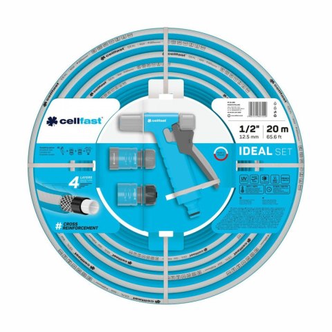 CELLFAST WĄŻ OGRODOWY IDEAL 1/2" 20m+KOŃCÓWKI CELLFAST WĄŻ OGRODOWY IDEAL 1/2" 20m+KOŃCÓWKI