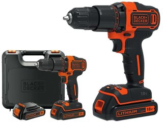 BLACK+DECKER WKRĘTARKA 18V BDCDD186KB 40Nm 2x1,5Ah WALIZKA