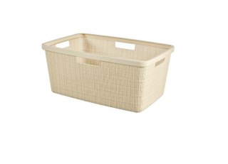 CURVER KOSZ DO MAGLA JUTE 46L /KREMOWY