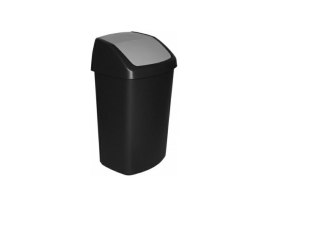 CURVER KOSZ NA ŚMIECI 50L /CZARNY/ SREBRNY