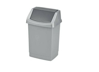 CURVER KOSZ UCHYLNY "CLICK-IT" 9L /SREBRNY/ GRAFITOWY