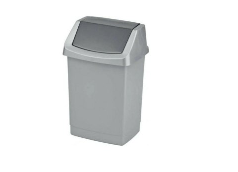 CURVER KOSZ UCHYLNY "CLICK-IT" 9L /SREBRNY/ GRAFITOWY CURVER KOSZ UCHYLNY "CLICK-IT" 9L /SREBRNY/ GRAFITOWY