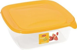 CURVER POJEMNIK NA ŻYWNOŚĆ "FRESH&GO" KWADRATOWY 1,7L /ŻÓŁTY/ 
TRANSPARENTNY