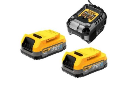 DEWALT ŁADOWARKA DCB1102 + 2x1,7Ah POWERSTACK DCB1102E2 DEWALT ŁADOWARKA DCB1102 + 2x1,7Ah POWERSTACK DCB1102E2