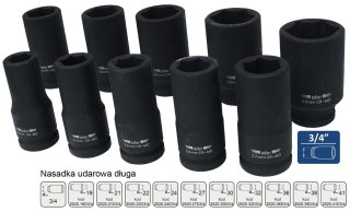 ADLER NASADKA UDAROWA 6-KĄTNA 3/4" 19mm DŁUGA