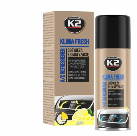 K2 ODŚWIEŻACZ KLIMA FRESH LEMON 150 ML K2 ODŚWIEŻACZ KLIMA FRESH LEMON 150 ML
