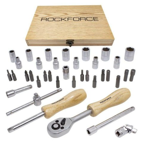 ROCKFORCE ZESTAW KLUCZY 1/4" 38el. ROCKFORCE ZESTAW KLUCZY 1/4" 38el.