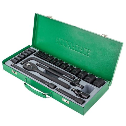 ROCKFORCE ZESTAW KLUCZY UDAROWYCH 24el. 1/2" 6KĄT. (8-32mm) ROCKFORCE ZESTAW KLUCZY UDAROWYCH 24el. 1/2" 6KĄT. (8-32mm)
