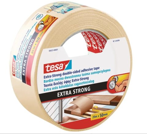 TESA TAŚMA DWUSTRONNA 25m x 50mm EXTRA STRONG TESA TAŚMA DWUSTRONNA 25m x 50mm EXTRA STRONG