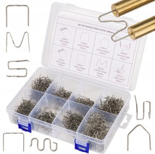 ZSZYWKI DO ZGRZEWAREK PLASTIKU 800szt. MIX SILVER