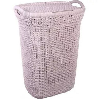 CURVER KOSZ NA BIELIZNĘ KNIT 57L /JASNY FIOLET