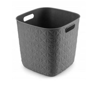 CURVER KOSZYK KWADRATOWY CIEMNY SZARY SOFTEX 15L
