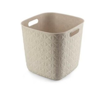 CURVER KOSZYK KWADRATOWY KREMOWY SOFTEX 15L