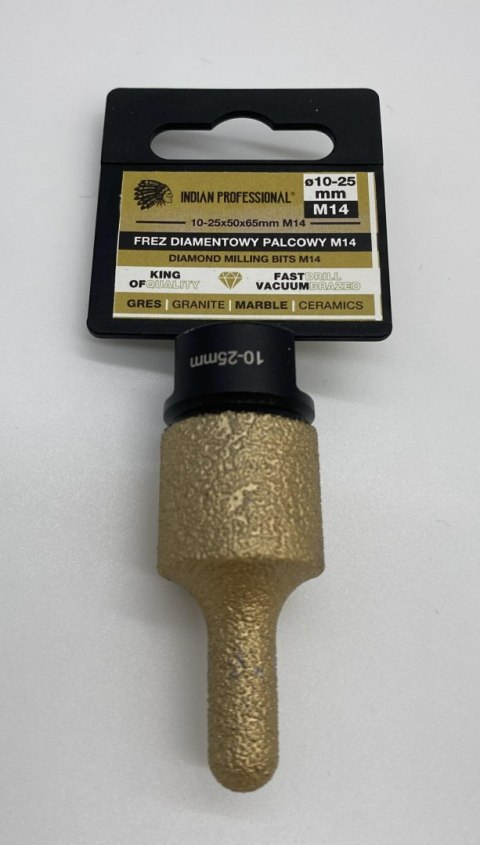 FREZ DIAMENTOWY PALCOWY M14 10-25mm /INDIAN PROFESSIONAL FREZ DIAMENTOWY PALCOWY M14 10-25mm /INDIAN PROFESSIONAL