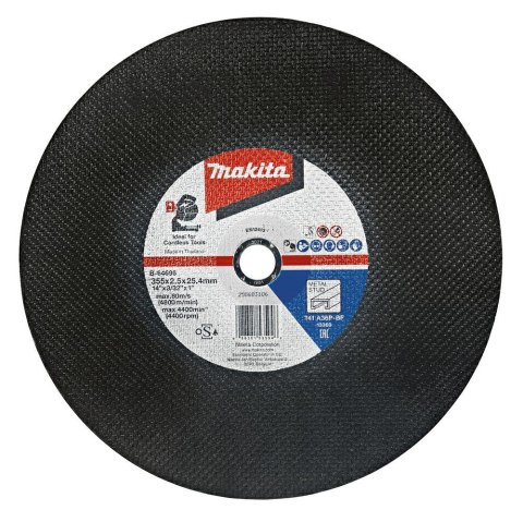 MAKITA TARCZA MET. 355mm x 2,5mm x 25,4mm /5szt. MAKITA TARCZA MET. 355mm x 2,5mm x 25,4mm /5szt.
