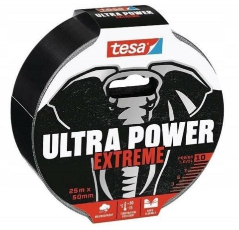 TESA TAŚMA NAPRAWCZA CZARNA 10m x 50mm ULTRA POWER EXTREME TESA TAŚMA NAPRAWCZA CZARNA 10m x 50mm ULTRA POWER EXTREME