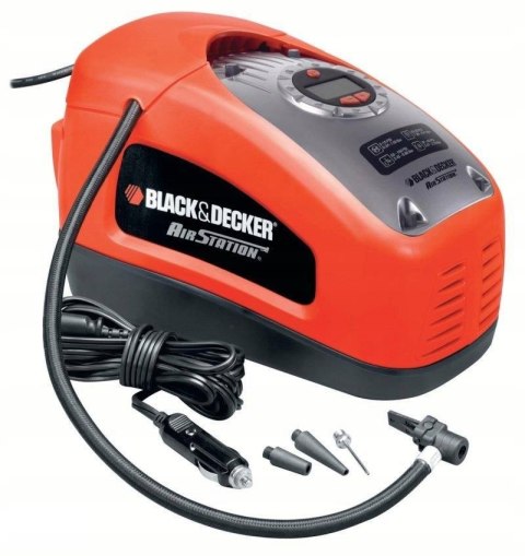 BLACK+DECKER KOMPRESOR / SPRĘŻARKA MINI 12V / 230V 11BAR BLACK+DECKER KOMPRESOR / SPRĘŻARKA MINI 12V / 230V 11BAR