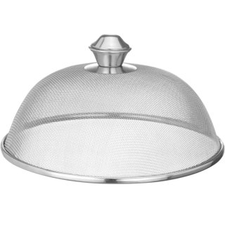Pokrywa kopuła siatkowa do żywności stalowa śr. 255 x 135 mm