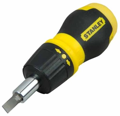 STANLEY WKRĘTAK MULTIBIT Z/G KRÓTKI + 7KOŃCÓWEK