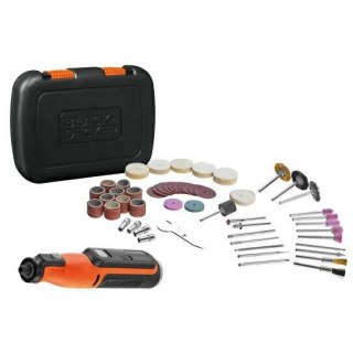 BLACK+DECKER SZLIFIERKA MULTI. 8V +52szt. AKCESORIÓW BCRT8IK