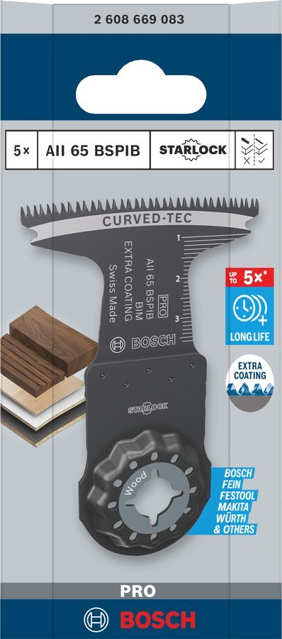 BOSCH MT BRZESZCZOT WIELOFUNKCYJNY PRO AII 65 BSPIB 65 x 40 mm /5szt. BOSCH MT BRZESZCZOT WIELOFUNKCYJNY PRO AII 65 BSPIB 65 x 40 mm /5szt.