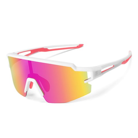Okulary rowerowe polaryzacyjne dla dzieci z filtrem UV - białe Okulary rowerowe polaryzacyjne dla dzieci z filtrem UV - białe