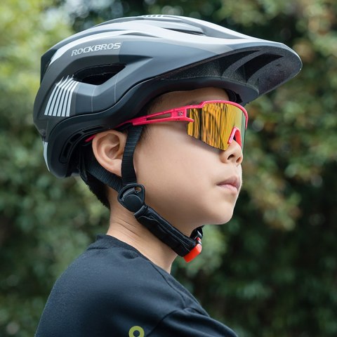 Okulary rowerowe polaryzacyjne dla dzieci z filtrem UV - białe Okulary rowerowe polaryzacyjne dla dzieci z filtrem UV - białe