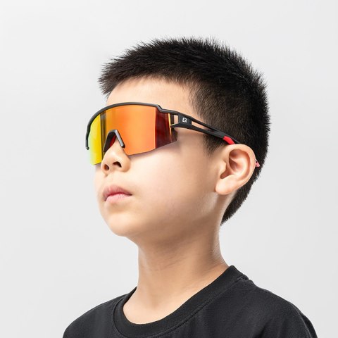 Okulary rowerowe polaryzacyjne dla dzieci z filtrem UV - czarne Okulary rowerowe polaryzacyjne dla dzieci z filtrem UV - czarne