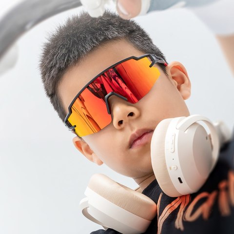 Okulary rowerowe polaryzacyjne dla dzieci z filtrem UV - czarne Okulary rowerowe polaryzacyjne dla dzieci z filtrem UV - czarne