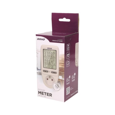 WATOMIERZ, KALKULATOR ENERGII Z WYŚWIETLACZEM LCD ORNO WATOMIERZ, KALKULATOR ENERGII Z WYŚWIETLACZEM LCD ORNO