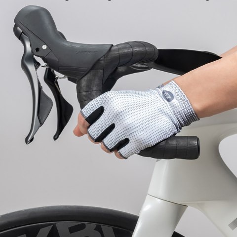 Owijka na kierownicę rowerową z PU wzór Velour - szara Owijka na kierownicę rowerową z PU wzór Velour - szara