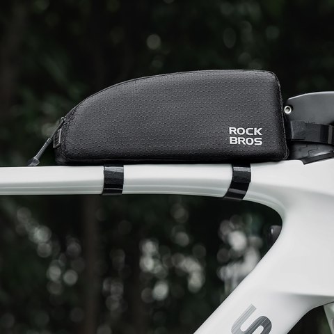 Torba rowerowa mocowana na ramę 0.9l - czarna Torba rowerowa mocowana na ramę 0.9l - czarna