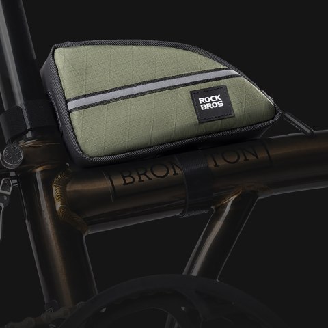 Torba rowerowa trójkątna na ramę 0.8l - zielona Torba rowerowa trójkątna na ramę 0.8l - zielona