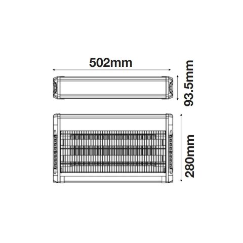 Lampa Owadobójcza V-TAC 2x15W 100m2 502x93mm VT-3230 Lampa Owadobójcza V-TAC 2x15W 100m2 502x93mm VT-3230