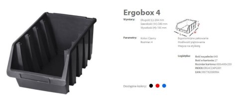 PATROL ERGOBOX 4 CZERWONY, 204 x 340 x 155mm PATROL ERGOBOX 4 CZERWONY, 204 x 340 x 155mm