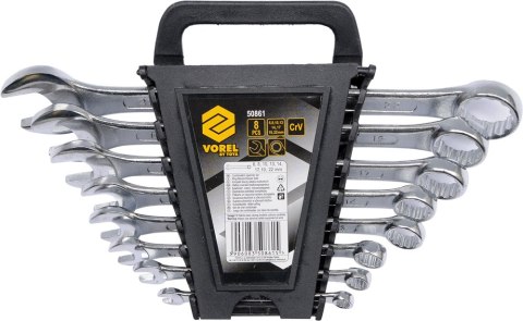 VOREL KLUCZE PŁASKO - OCZKOWE KOMPLET 8szt. (6-22mm) CV 50861 VOREL KLUCZE PŁASKO - OCZKOWE KOMPLET 8szt. (6-22mm) CV 50861