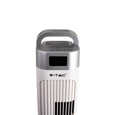 Wentylator Wieżowy V-TAC z wyświetlaczem temperatury i pilotem 55W 95cm Biały VT-5536 Wentylator Wieżowy V-TAC z wyświetlaczem temperatury i pilotem 55W 95cm Biały VT-5536