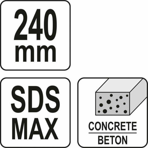 YATO DŁUTO GROSZKOWNIK DO WYRÓWNYWANIA BETONU 60mm SDS MAX YATO DŁUTO GROSZKOWNIK DO WYRÓWNYWANIA BETONU 60mm SDS MAX