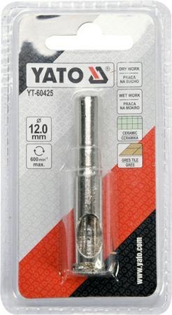 YATO KORONA Z NASYPEM DIAMENTOWYM 12mm YATO KORONA Z NASYPEM DIAMENTOWYM 12mm