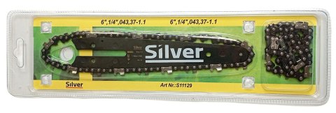 SILVER PROWADNICA+2xŁAŃCUCH 12" 3/8" ,050,45-1,3mm SILVER PROWADNICA+2xŁAŃCUCH 12" 3/8" ,050,45-1,3mm