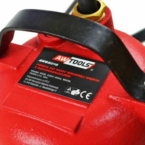AWTOOLS POMPA WODY BRUDNEJ Z ROZDRABNIACZEM I PŁYWAKIEM 850W AWTOOLS AWTOOLS POMPA WODY BRUDNEJ Z ROZDRABNIACZEM I PŁYWAKIEM 850W AWTOOLS