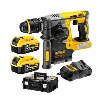 DEWALT MŁOT WIERCĄCO-KUJĄCY SDS-PLUS 18V 2,1J 2 x 5,0Ah XR LI-ION BEZSZCZOTKOWA + UCHWYT DCH274P2T DEWALT