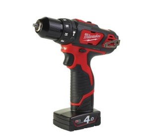 MILWAUKEE WIERTARKO-WKRĘTARKA UDAROWA 12V 38Nm 2x4,0Ah LI-ION M12BPD-402C MILWAUKEE