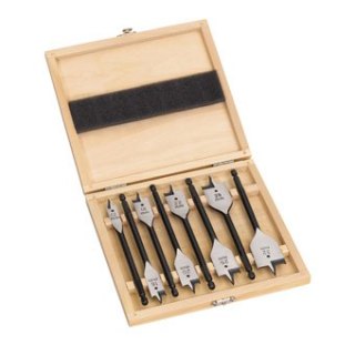 MILWAUKEE WIERTŁA ŁOPATKOWE / PIÓROWE DO DREWNA KOMPLET 8 sztuk 12-16-18-20-22-25-28-32mm HEX 1/4" MILWAUKEE