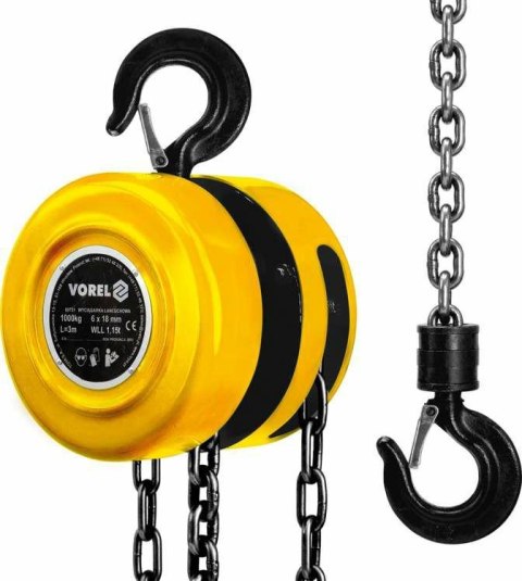 VOREL PRZYCIĄGARKA ŁAŃCUCHOWA 1T 80751 TOYA