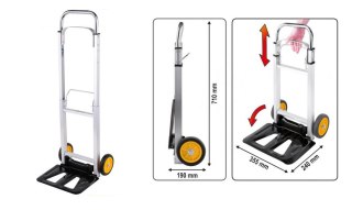 VOREL WÓZEK MAGAZYNOWY SKŁADANY 90KG 78661 TOYA