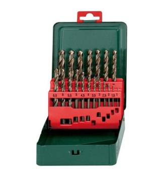 ZESTAW WIERTEŁ DO METALU HSS-CO 19elem. 1 - 10mm METABO