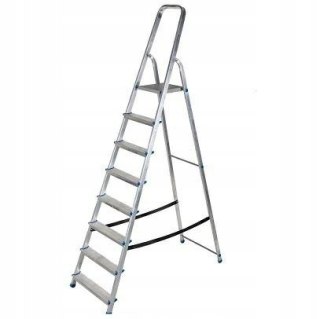 AWTOOLS DRABINA ALUMINIOWA 150kg 6 STOPNI WOLNOSTOJĄCA AWTOOLS