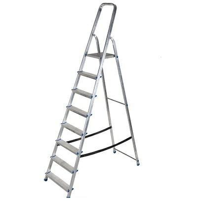 AWTOOLS DRABINA ALUMINIOWA 150kg 8 STOPNI WOLNOSTOJĄCA AWTOOLS AWTOOLS DRABINA ALUMINIOWA 150kg 8 STOPNI WOLNOSTOJĄCA AWTOOLS